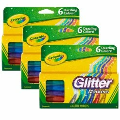 Best Sale โญ 8 Packs: 3 Packs 6 ct. (144 total) Crayola® Glitter Markers ๐