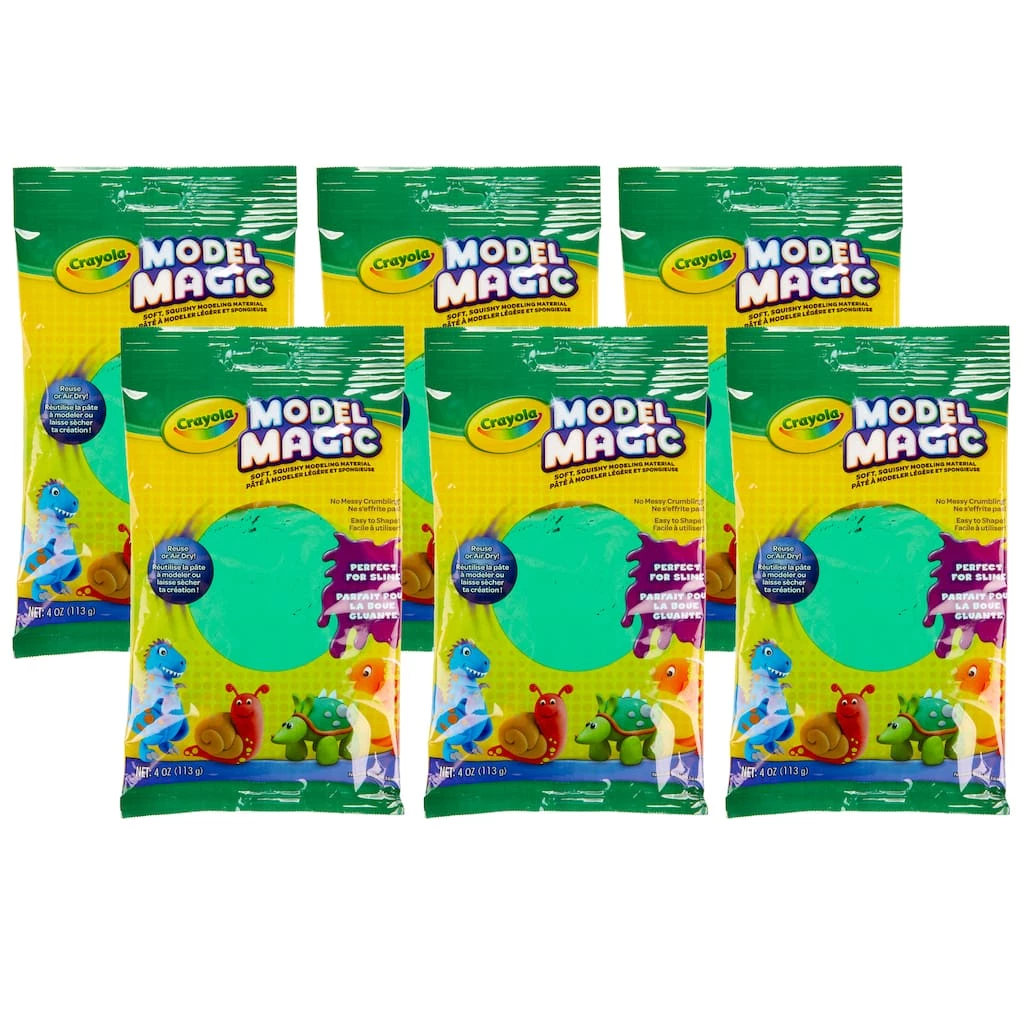 Brand new ⌛ 4 Packs: 6 ct. (24 total) Crayola® Model Magic® 4oz. Green Modeling Compound ✨ 3 Brand new ⌛ 4 Packs: 6 ct. (24 total) Crayola® Model Magic® 4oz. Green Modeling Compound ✨