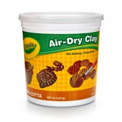 Hot Sale 🎉 4 Packs: 2 ct. (8 total) Crayola® 5lb. Terra Cotta Air-Dry Clay Tub 🌟 -Crayola Shop D300235S 2 1