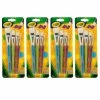 Outlet ⭐ 6 Packs: 4 Packs 4 ct. (96 total) Crayola® Big Paintbrush Flat Set 😉 -Crayola Shop D304481S 1 1