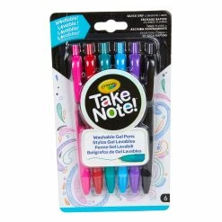 Coupon 🎉 Crayola® Take Note!™ Washable Gel Pens, 3 Packs of 6 🧨 -Crayola Shop D304950S 2