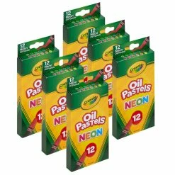 Discount 🛒 4 Packs: 6 Packs 12 ct. (288 total) Crayola® Neon Oil Pastels 🎉