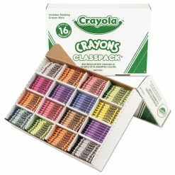 Discount 🥰 5 Packs: 800 ct. (4,000 total) Crayola® Regular Crayons Classpack® 🎉