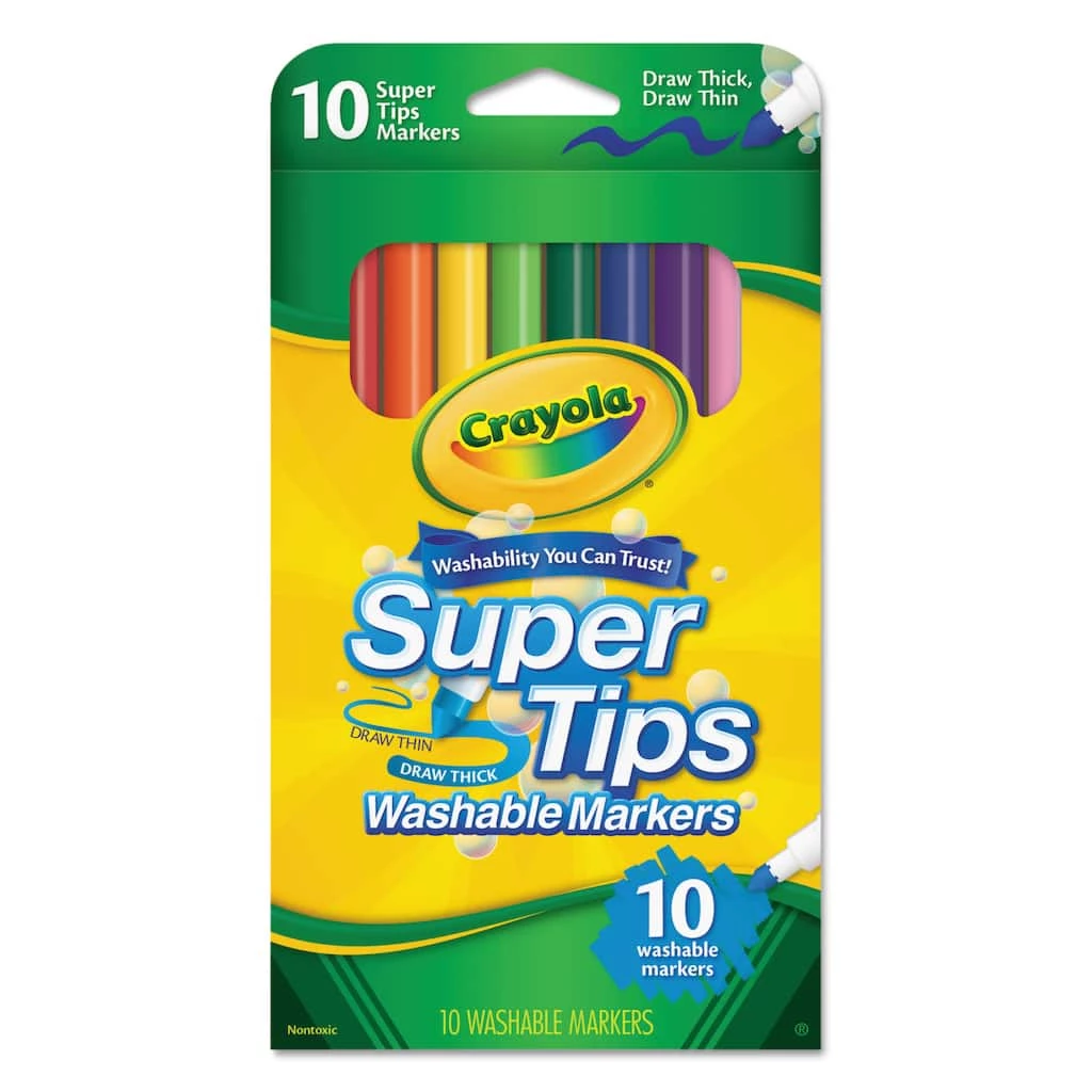 New ✨ 24 Packs: 10 ct. (240 total) Crayola® Washable Super Tips Markers 🎁 3 New ✨ 24 Packs: 10 ct. (240 total) Crayola® Washable Super Tips Markers 🎁