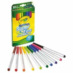 New ✨ 24 Packs: 10 ct. (240 total) Crayola® Washable Super Tips Markers 🎁 10 New ✨ 24 Packs: 10 ct. (240 total) Crayola® Washable Super Tips Markers 🎁 -Crayola Shop D492769S 4