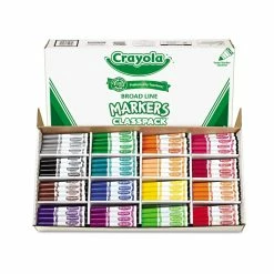 Cheapest ✔️ 5 Packs: 256 ct. (1,280 total) Crayola® Non-Washable Broad Line Markers Classpack 🔥
