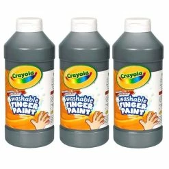 New 🛒 Crayola® 3 Piece Washable Finger Paint, 16oz. ✨ -Crayola Shop D607443S 1