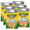 Budget 🥰 6 Packs: 24 ct. (144) Crayola® Metallic Crayons ✨ -Crayola Shop D607484S 1