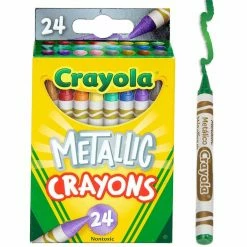 Budget 🥰 6 Packs: 24 ct. (144) Crayola® Metallic Crayons ✨ -Crayola Shop D607484S 4