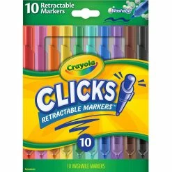 Buy 👏 Crayola® CLICKS Retractable Markers™, 2 Packs of 10 🤩 -Crayola Shop D608010S 2