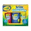 Outlet ❤️ Crayola® Bold Colors Washable Finger Paint Set 🧨 -Crayola Shop D623316S 1