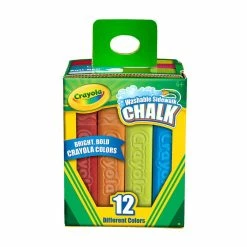 Flash Sale 🌟 Crayola® 12 Color Washable Sidewalk Chalk Set 🎉
