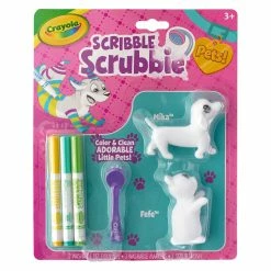 Brand new 💯 8 Pack: Crayola® Scribble Scrubbie™ Pets!, 🐶 Dog & Cat ⌛